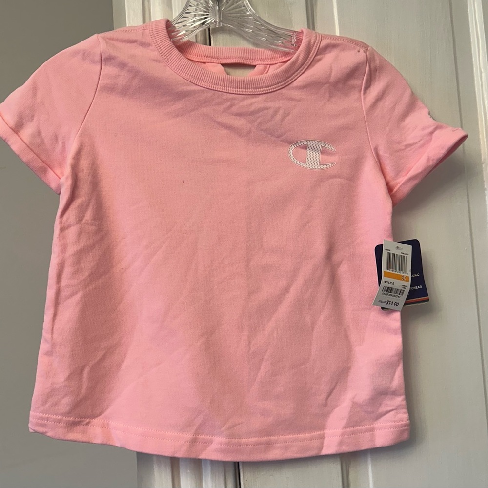 Champion Little Boys Blue Script Logo T-Shirt Size 6x